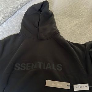 Fear of God Essentials black hoodie